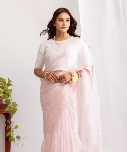 Peach Color Net Ethnic Palazo Salwar Suit For Women...